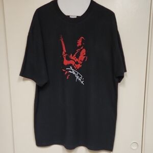 Black and Red Graphic Short Sleeve Tee